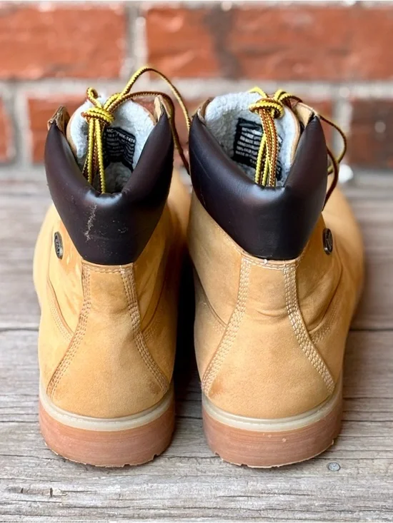 Lugz Wheat Tan Hiking Work Boots Lace Up MCONFWK-7470 Sz 10.5 EXCELLENT - Picture 5 of 7